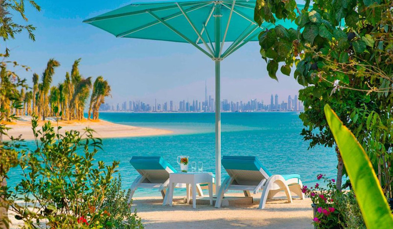 Dubai luxury island where every room opens onto a private beach